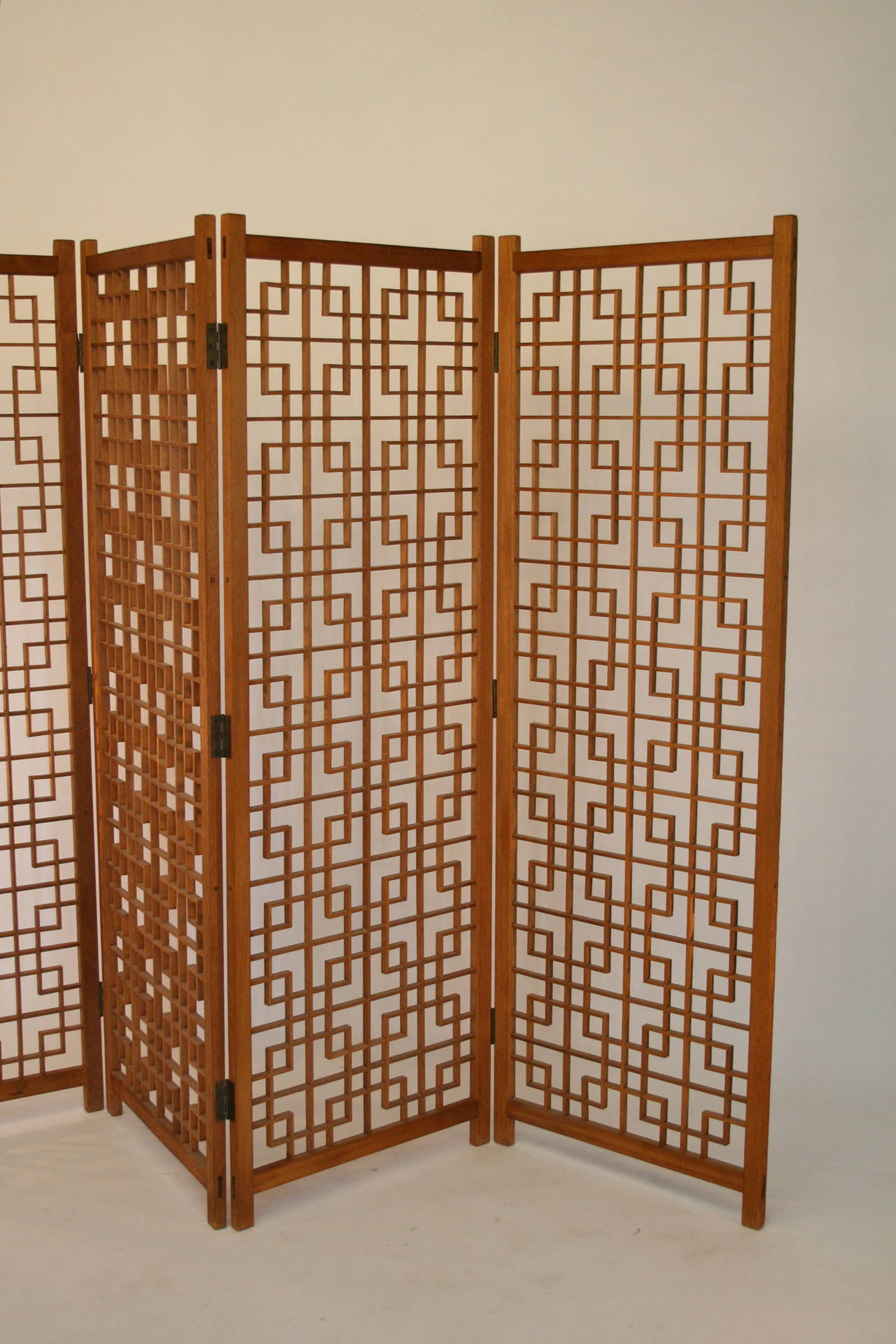 Mid-20th Century Danish Modern Four Panel Screen/Divider