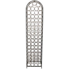 Mid-20th Century Iron Wine Rack by Arthur Umanoff