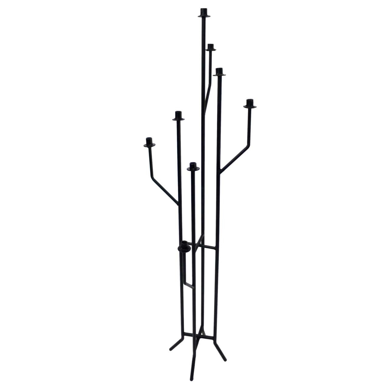 Mid-Century Modern Iron Floor Candelabra  in the Manner of Arthur Umanoff