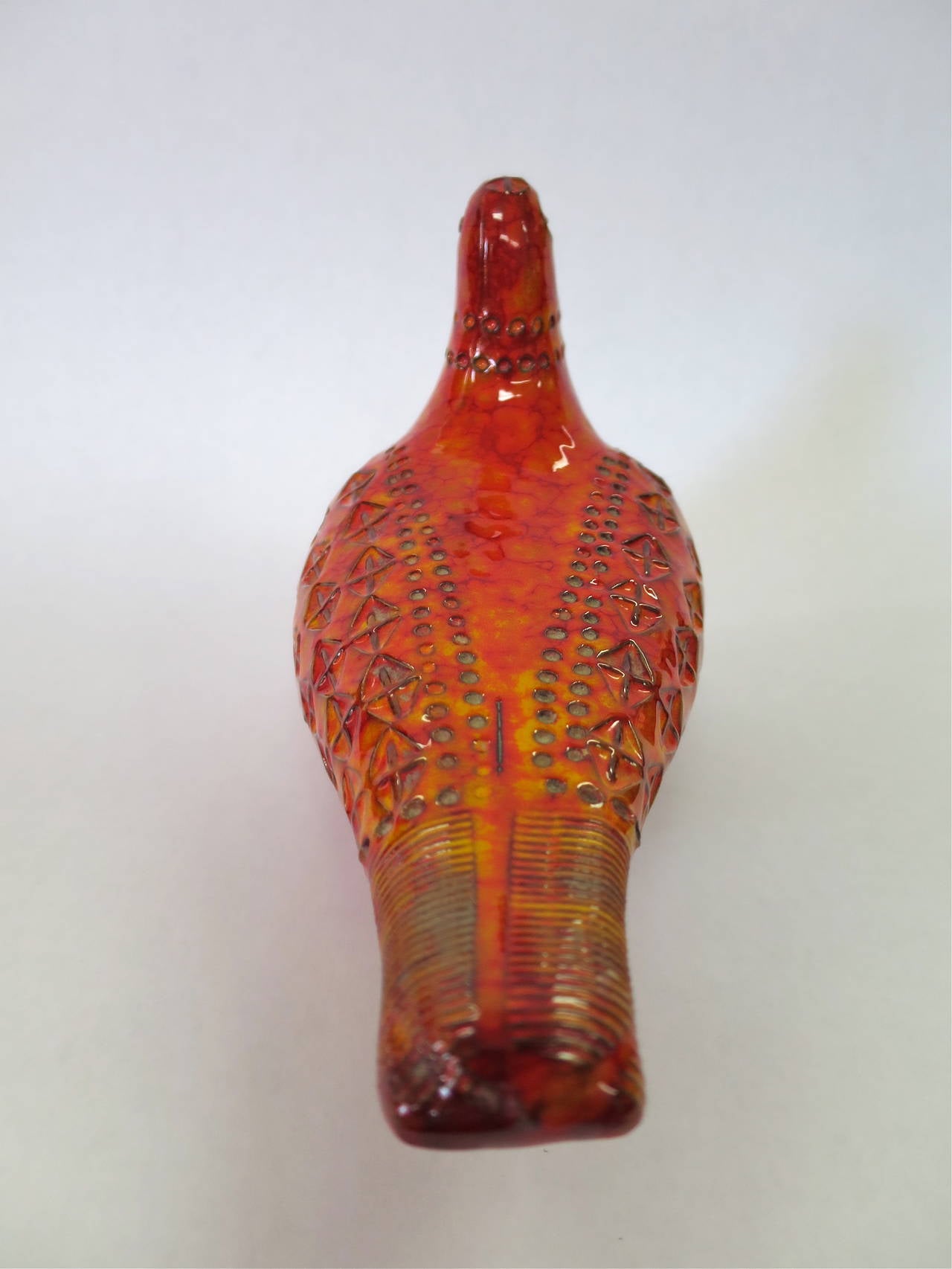 Mid-20th Century Bitossi Glazed Ceramic Bird for Raymor