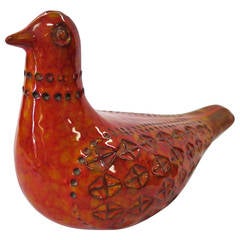 Bitossi Glazed Ceramic Bird for Raymor