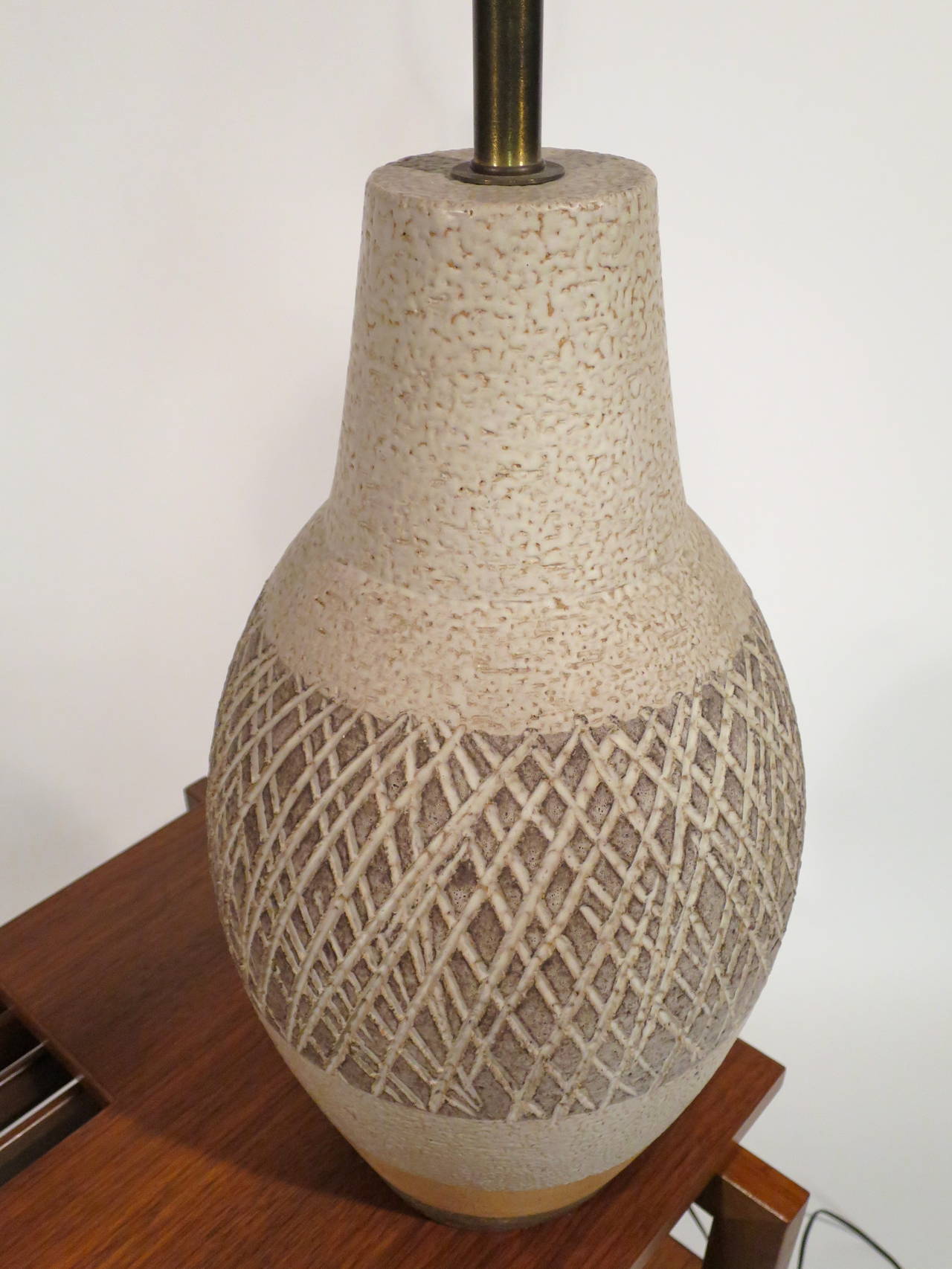 Mid-Century Modern Studio Pottery Lamp