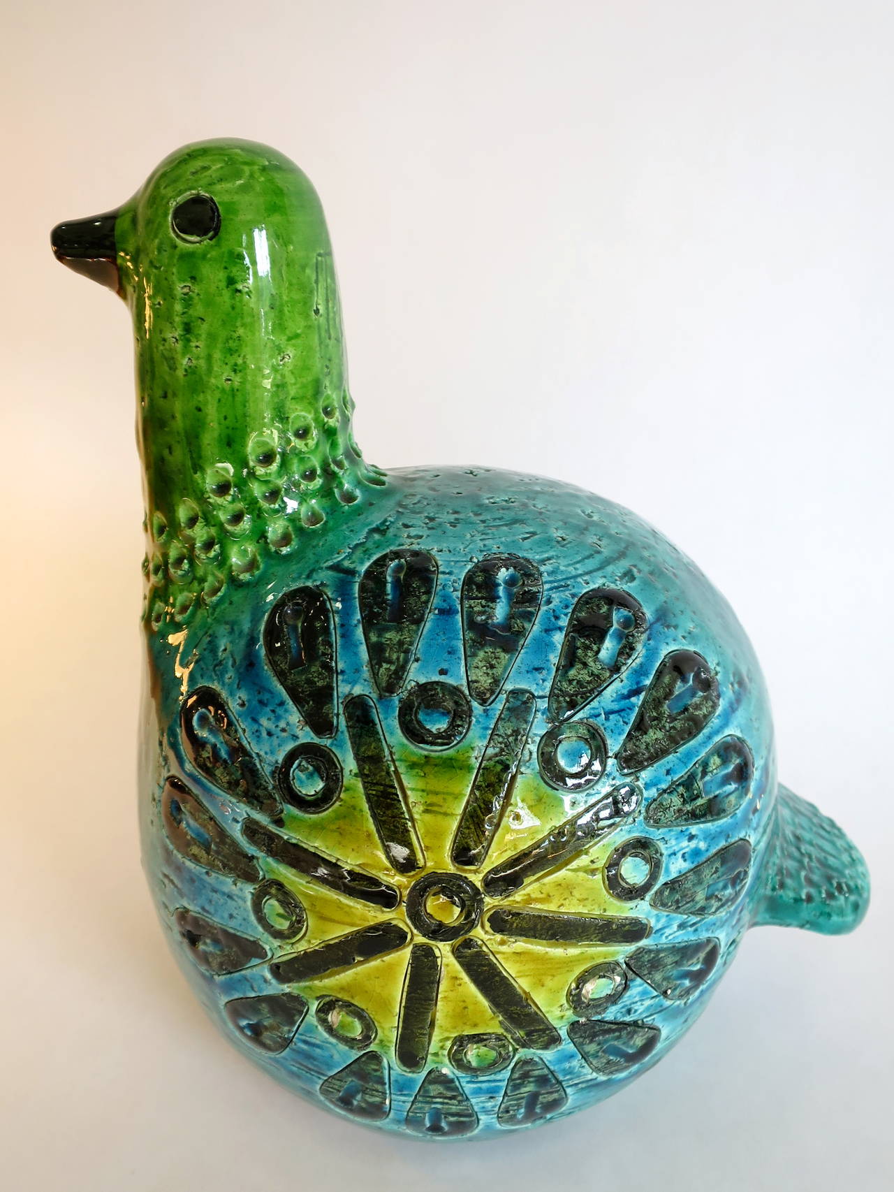 Italian Ceramic Bird Sculpture by Bitossi for Raymor