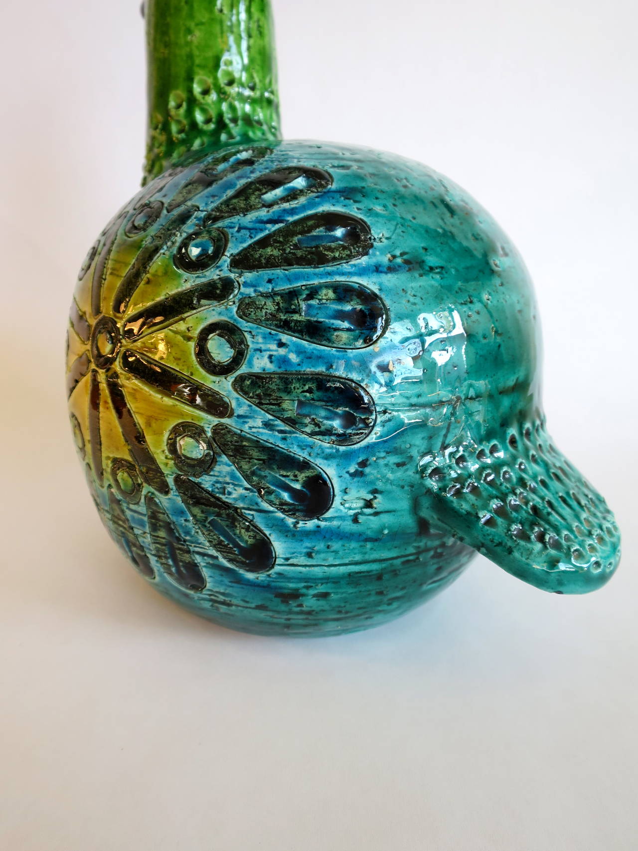 Ceramic Bird Sculpture by Bitossi for Raymor In Excellent Condition In San Diego, CA