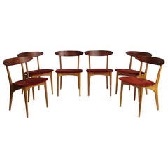 Set of Six Mid-Century Chairs by Kurt Ostervig