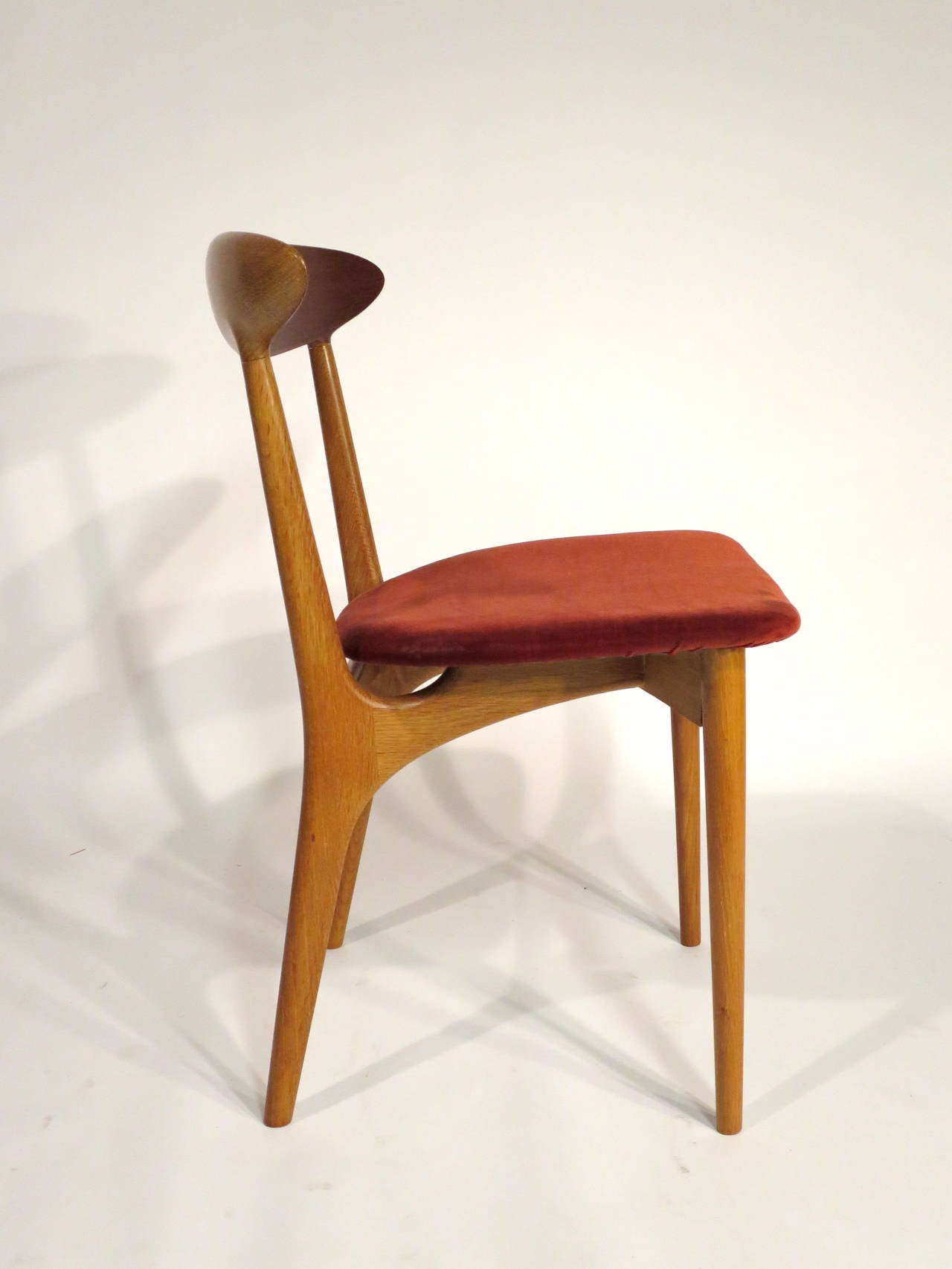 Mid-20th Century Set of Six Mid-Century Chairs by Kurt Ostervig