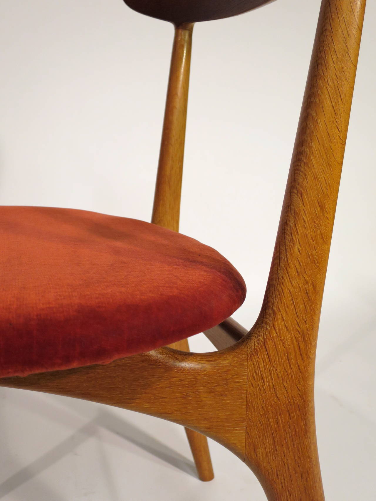 Danish Set of Six Mid-Century Chairs by Kurt Ostervig