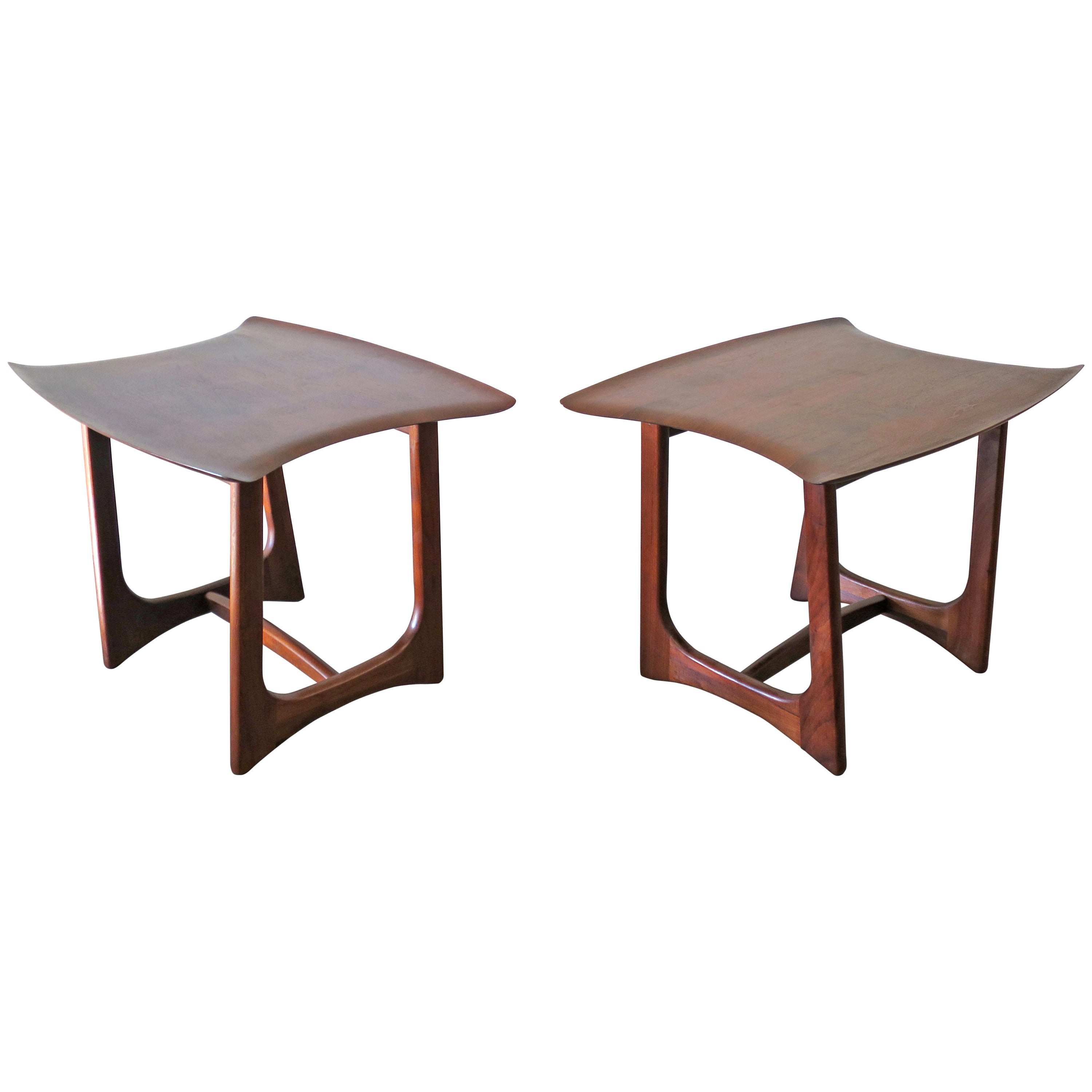 Pair of Adrian Pearsall Stingray Tables