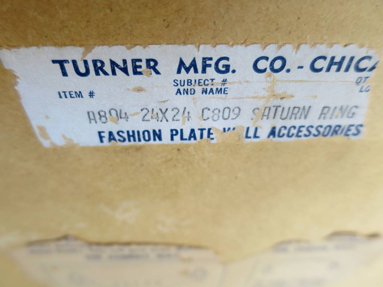 Mid-Century 'Saturn Ring' Op Art Mirror by Turner In Good Condition In San Diego, CA