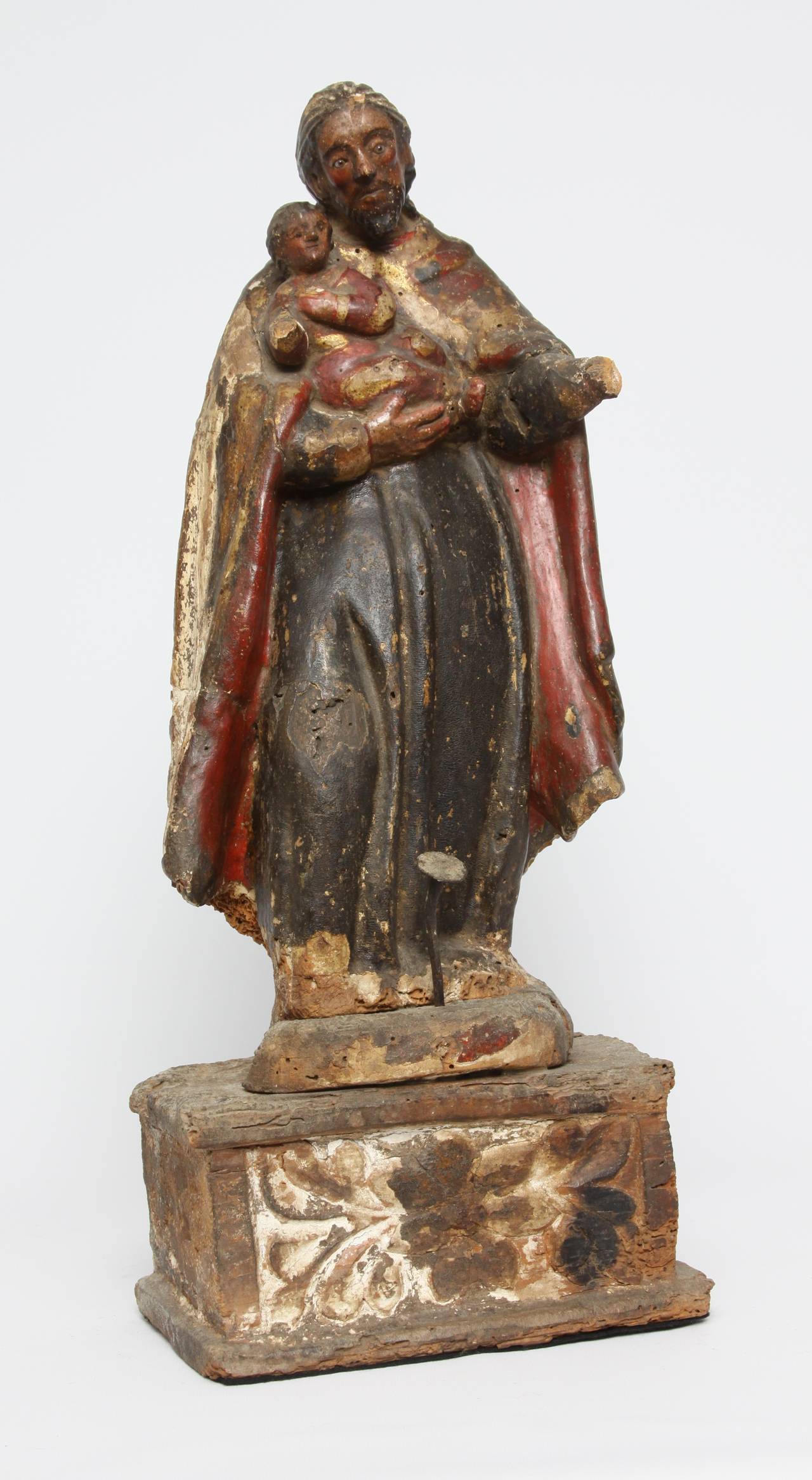 Mexican Santos Figure, St. Joseph, 19th Century