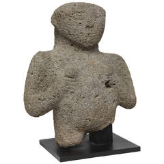 Antique Pre-Colombian Carved Stone Figure