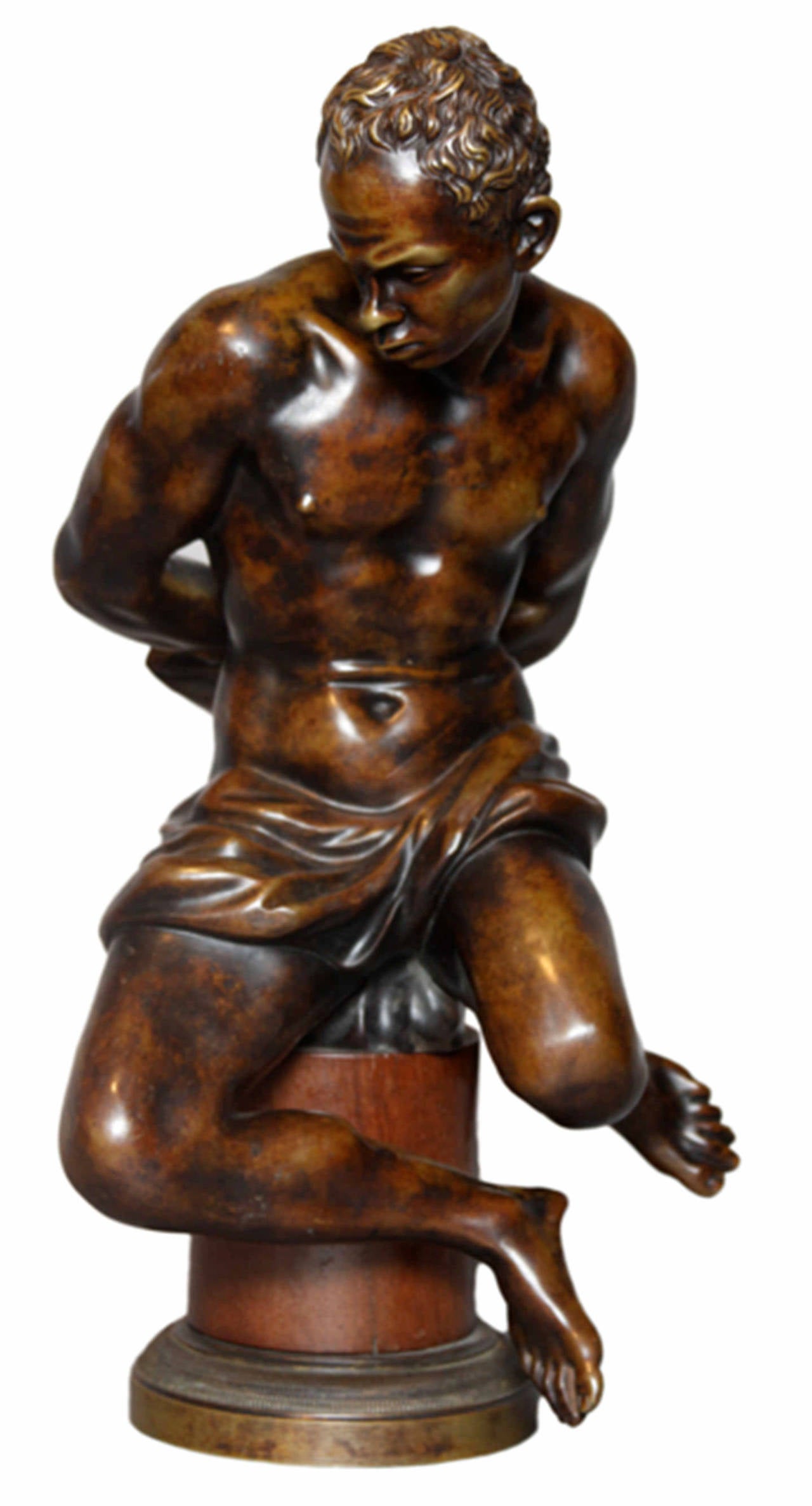 Bronze with reddish brown patination

16 in. h. overall