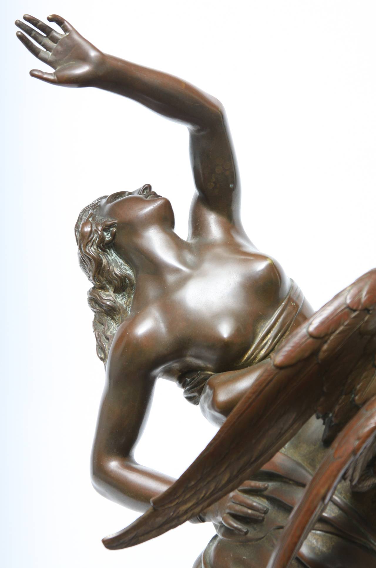 Boreas Abducting Oreithyia - Mannerist Sculpture by Louis-Simon Boizot