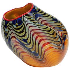 Cinnamon Macchia No. 388 Blown Glass Sculpture