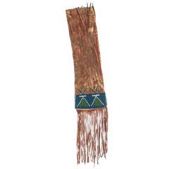 Mid-19th Century Northern Plains Native American Beaded Pipebag