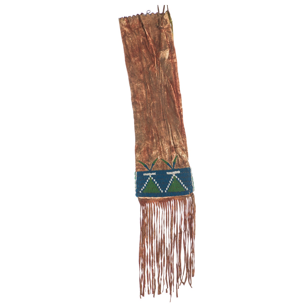 Mid-19th Century Northern Plains Native American Beaded Pipebag