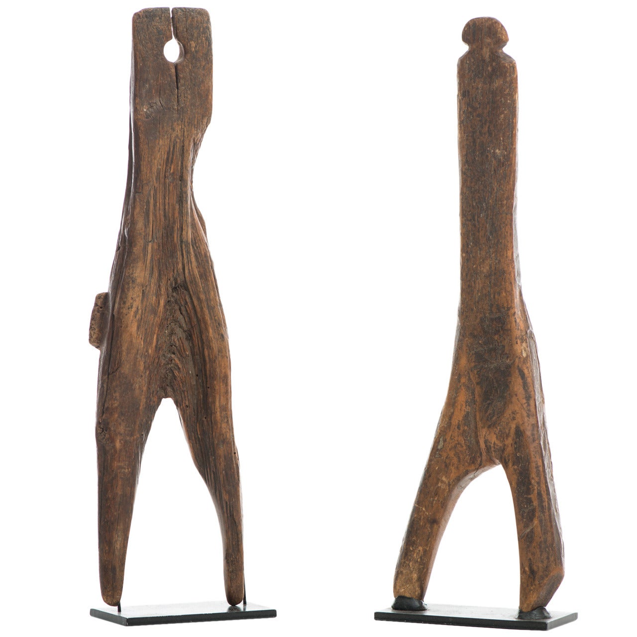 Early Figural Primitive Boot Jacks