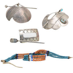 Antique Native American Southwest Jewelry Group 1