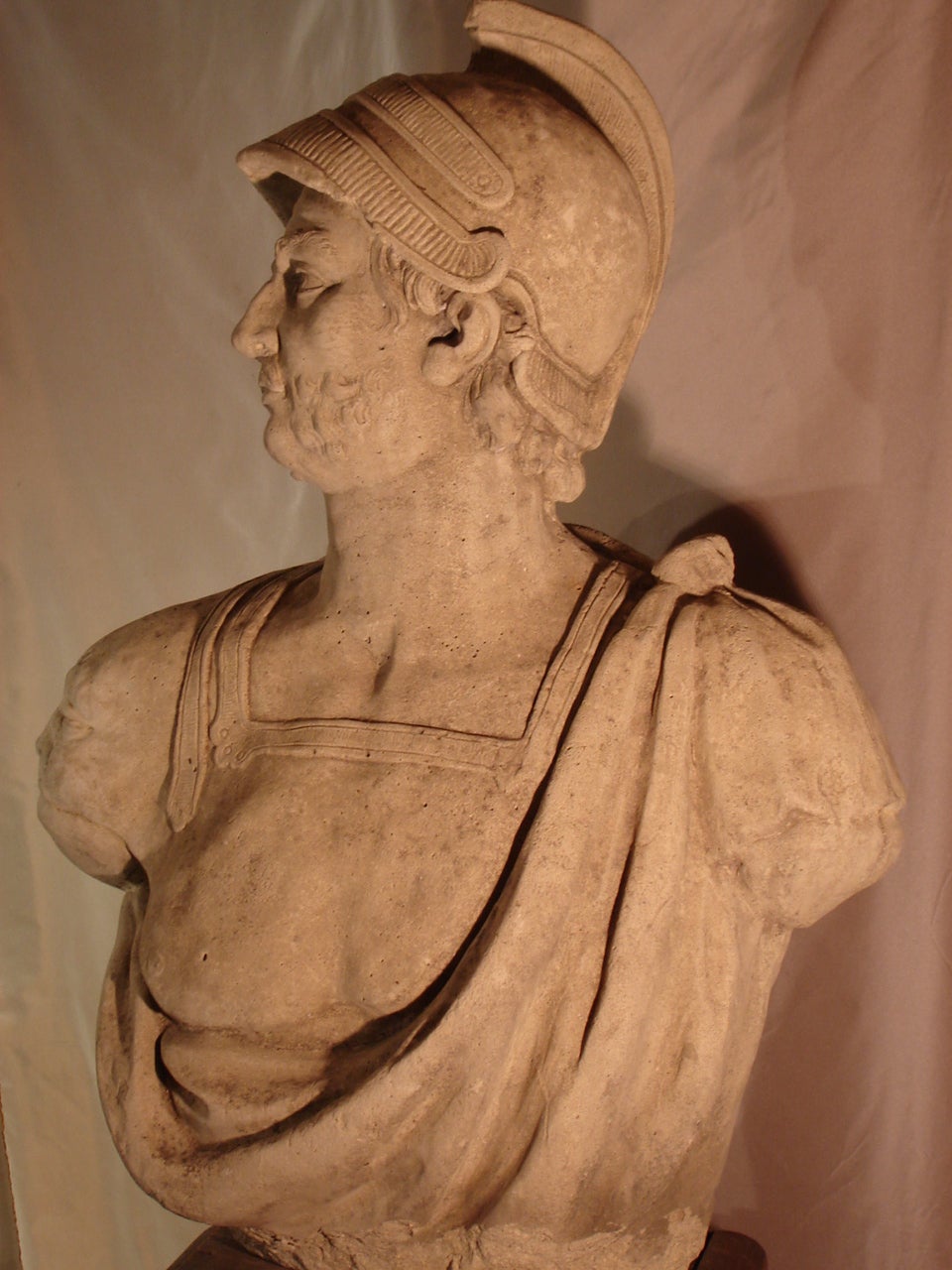 Neoclassical Reconstituted Pierre Bust of General Hannibal Barca