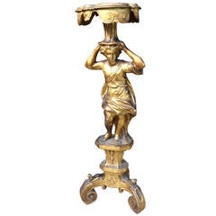 Golden Door Wood Torchère time early 18th century Louis XIV