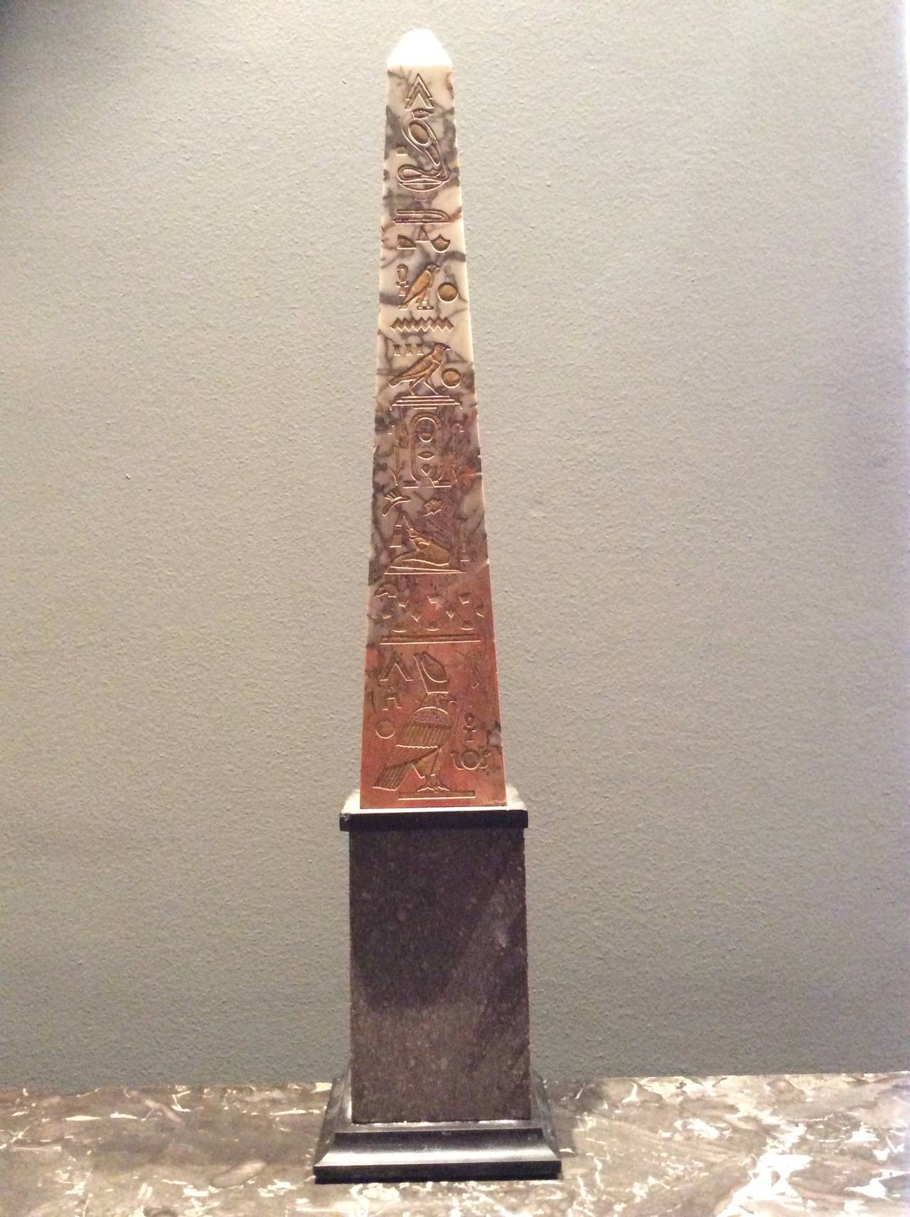 19th Century Marble Obelisk