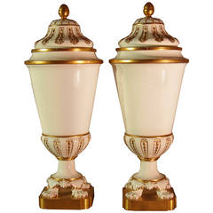 Exceptional Pair of Louis-Philippe Period Sèvres Porcelain Vases