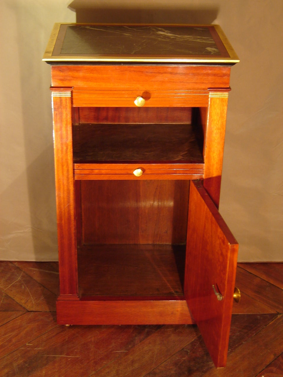 Early 19th Century Empire Period Mahogany Somno Stamped by Marcion For Sale