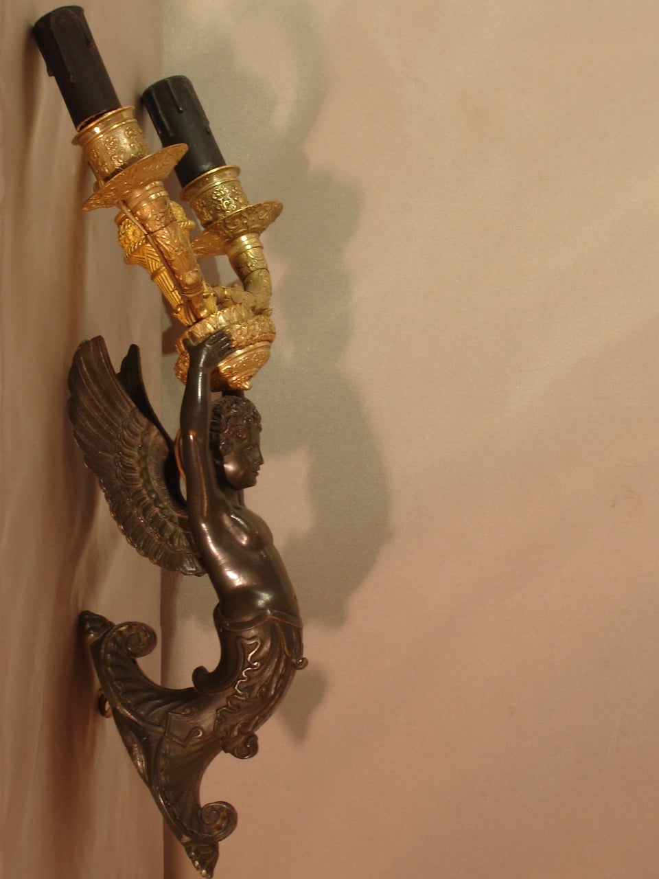 Pair of Empire Sconces Attributed to Antoine Ravrio In Good Condition In Antibes, FR
