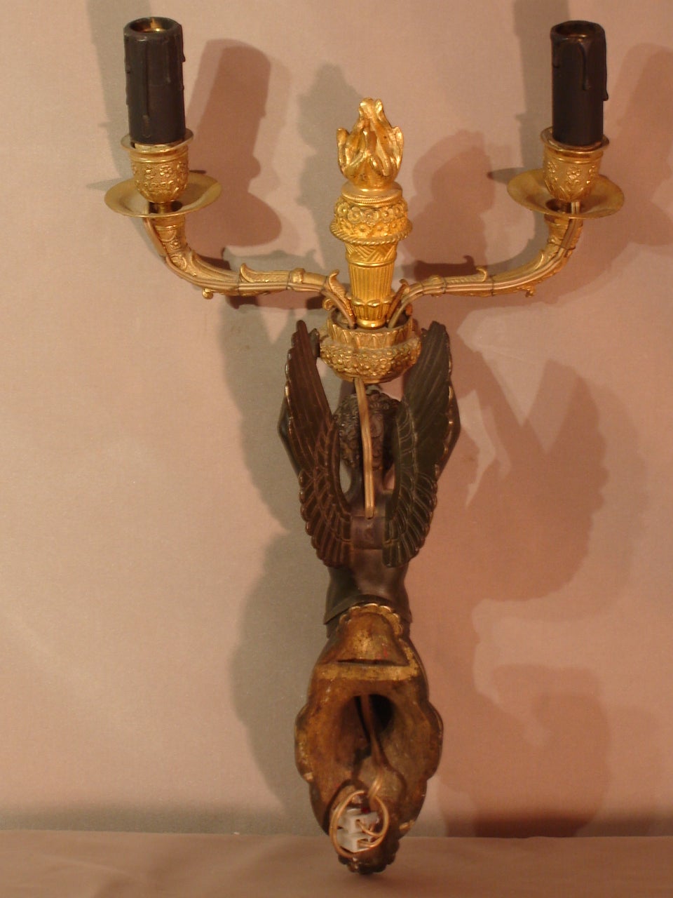 Early 19th Century Pair of Empire Sconces Attributed to Antoine Ravrio