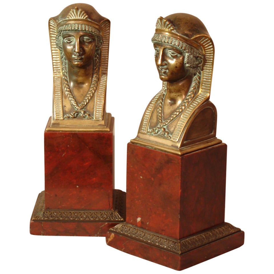 Pair of Empire Period Busts Attributed to Pierre-Philippe Thomire For Sale