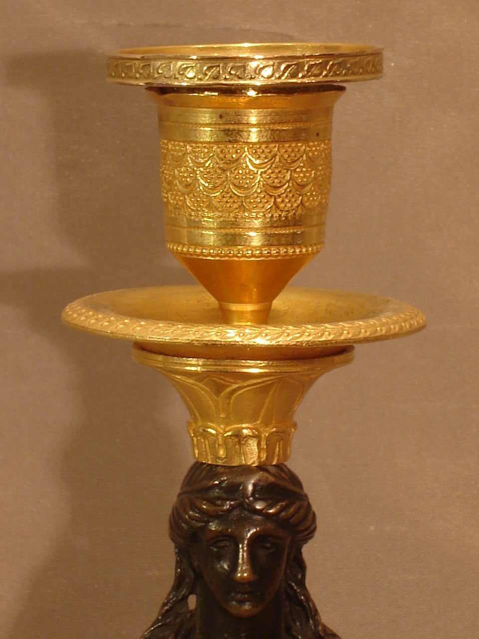 Empire Pair of Candleholders 