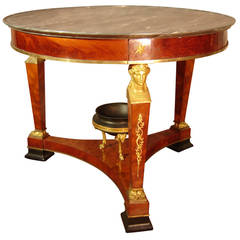 Empire Period Mahogany Gueridon Table Attributed to Jacob