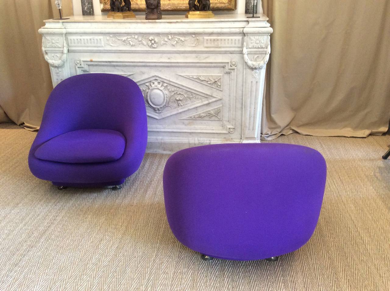 Pierre Paulin Pair of Easy Chairs In Good Condition For Sale In Antibes, FR