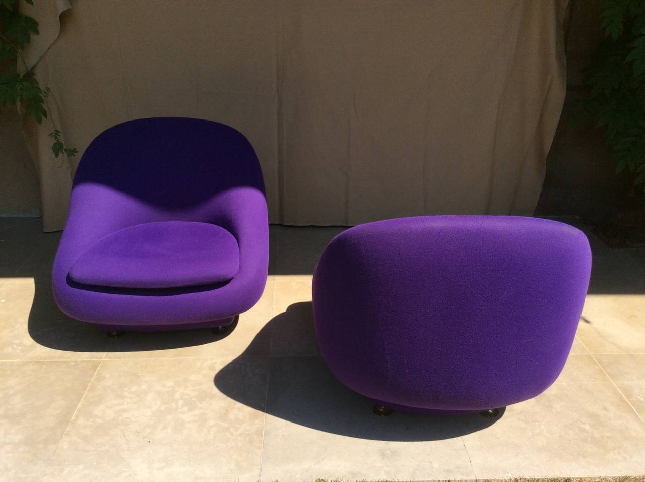 Pierre Paulin Pair of Easy Chairs For Sale 1