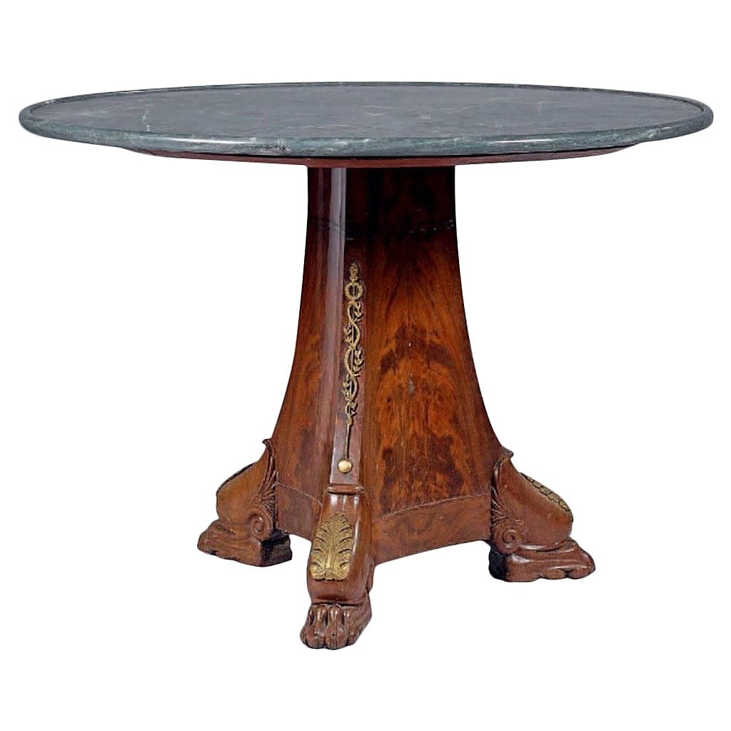Gueridon Made of Mahogany, First Empire Period For Sale