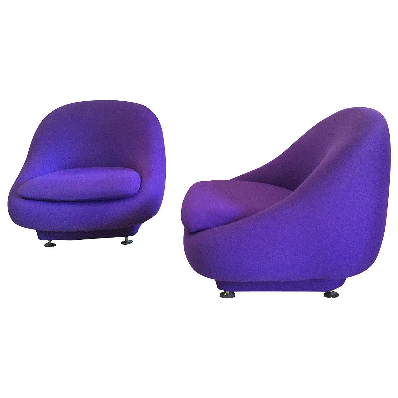 Pierre Paulin Pair of Easy Chairs For Sale