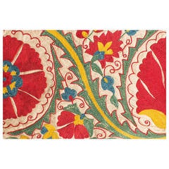 Hand-Embroidered Uzbek Suzani