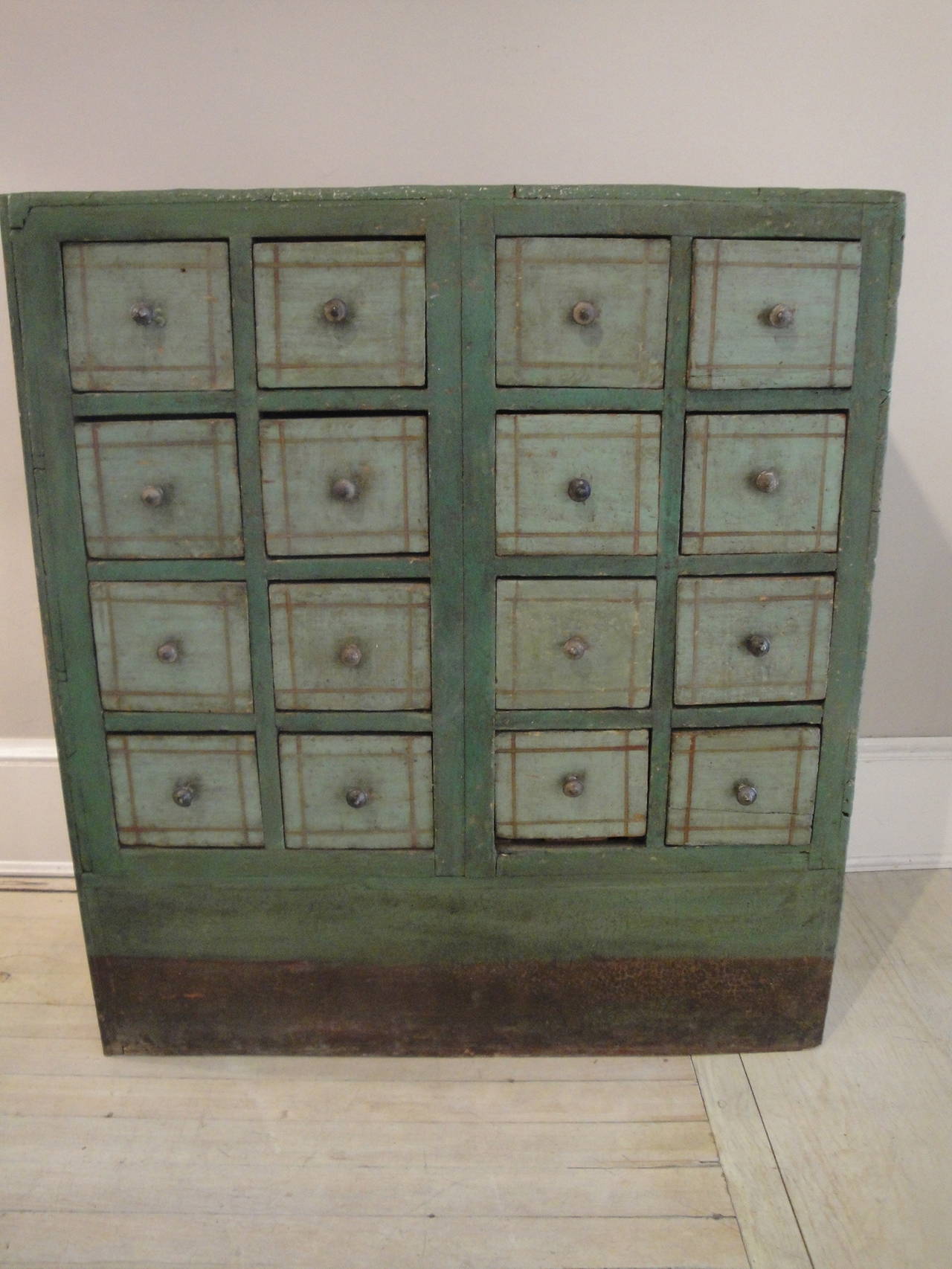 19th Century French Painted Apothecary Chest 1