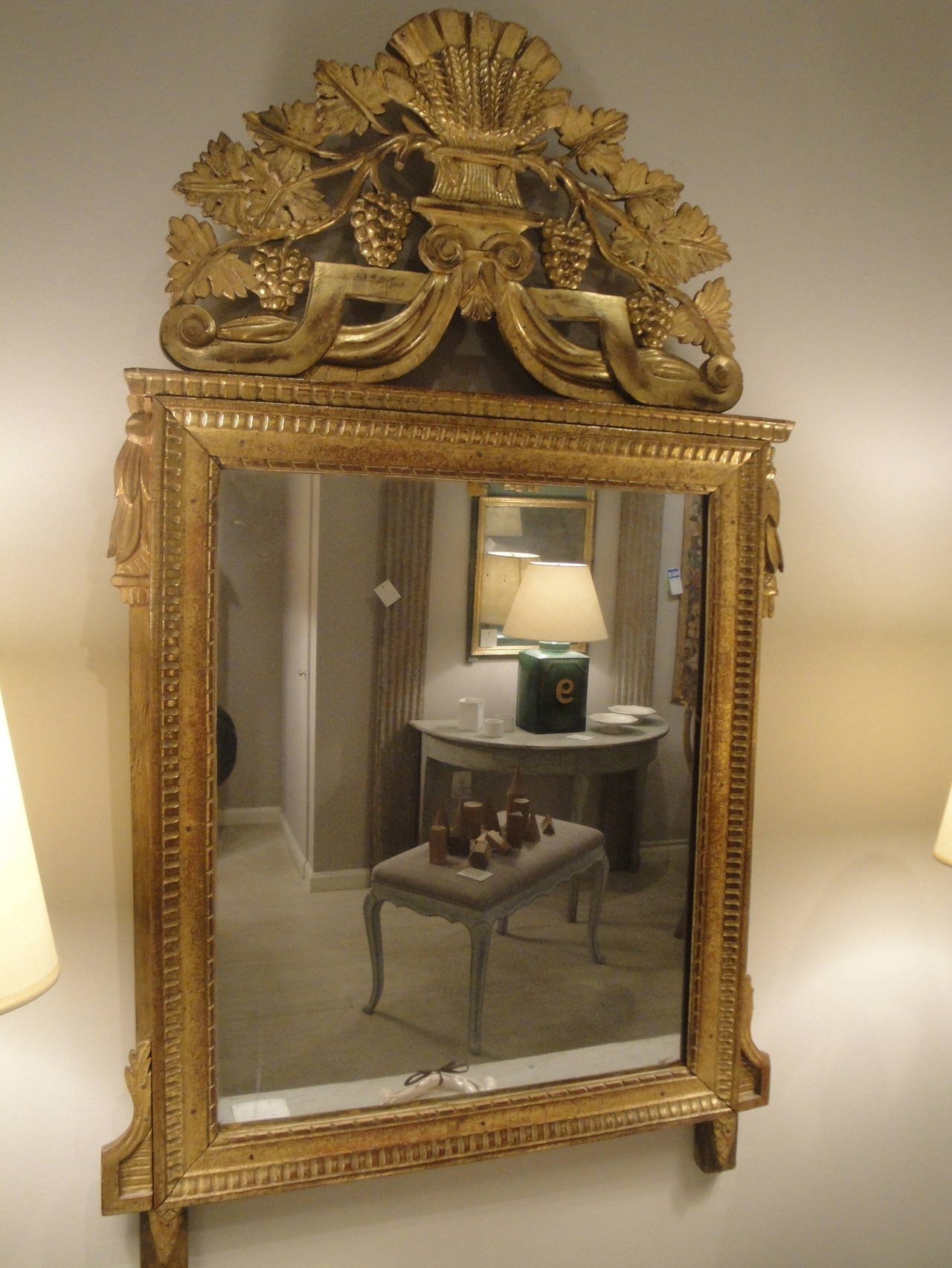 18th Century French Gilded Mirror