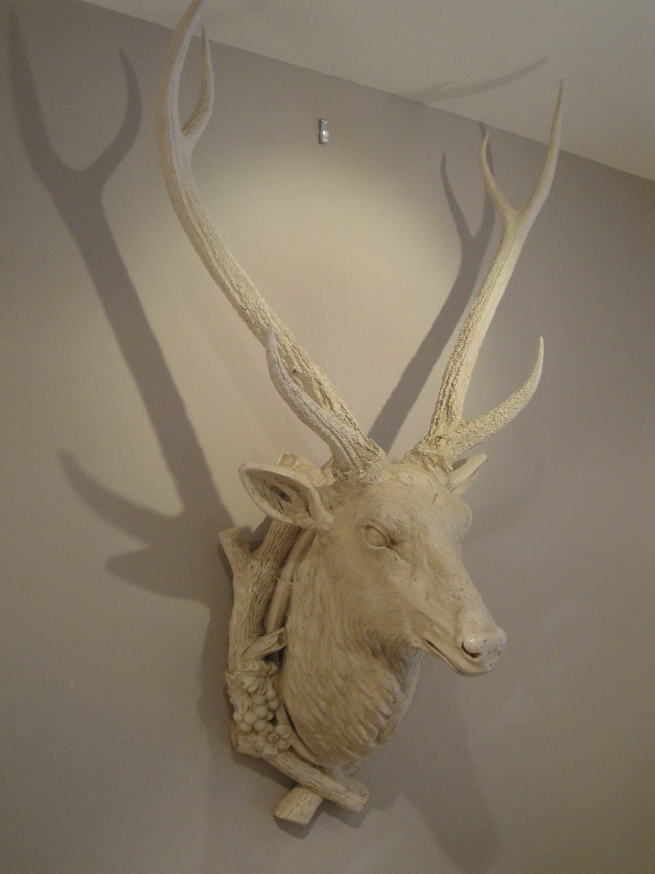 20th Century French Decorative Stags Head In Excellent Condition For Sale In Washington, DC