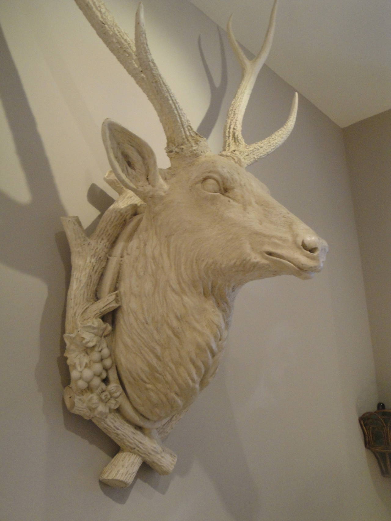 20th Century French Decorative Stags Head For Sale 2