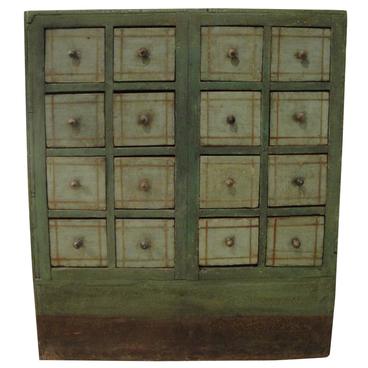 19th Century French Painted Apothecary Chest