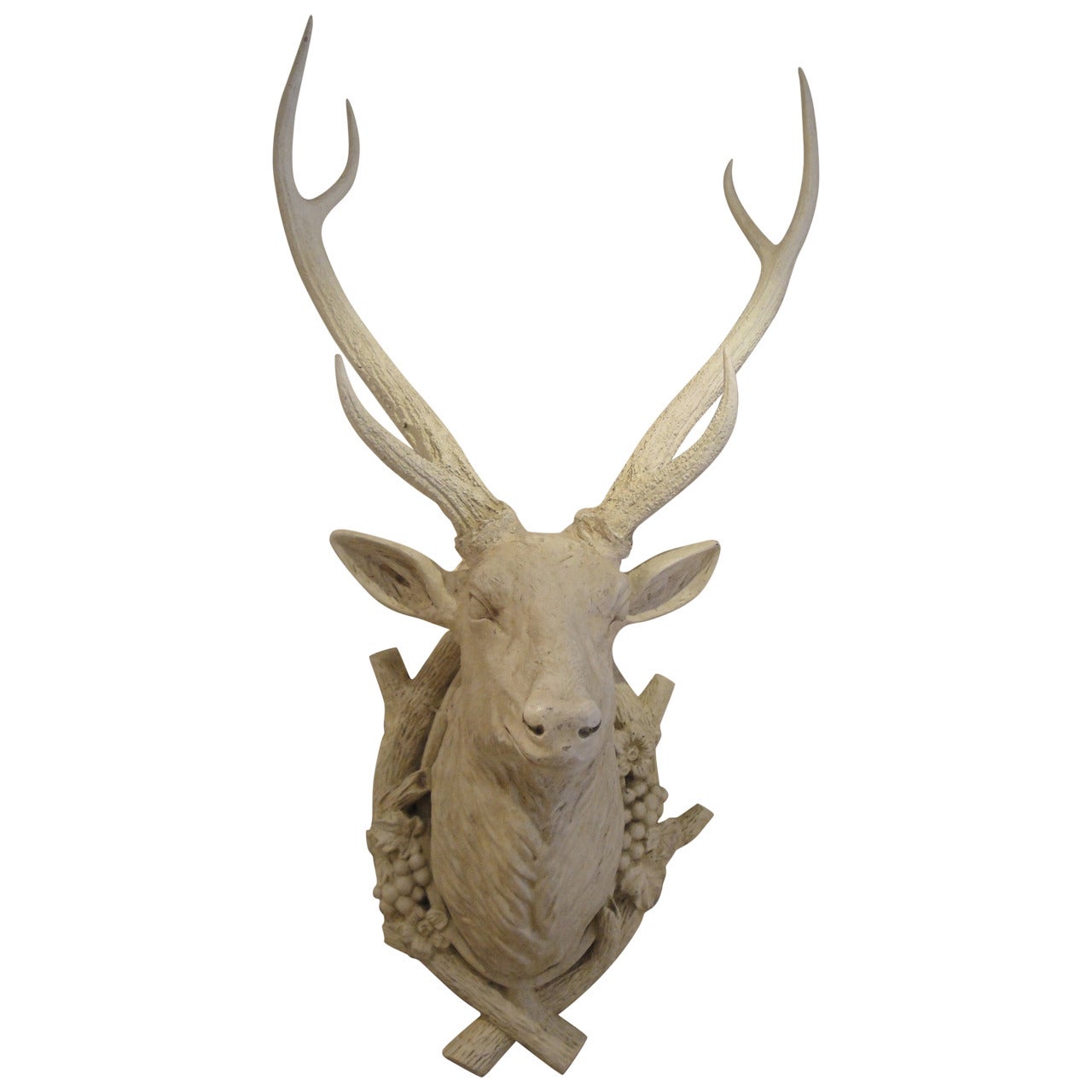 20th Century French Decorative Stags Head For Sale