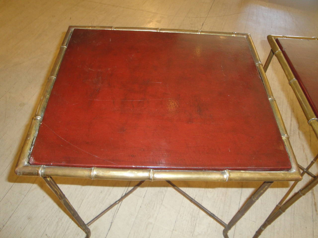 Mid-Century Modern Pair of Bagues Tables