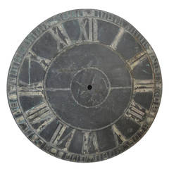 19th Century French Copper Clock Face