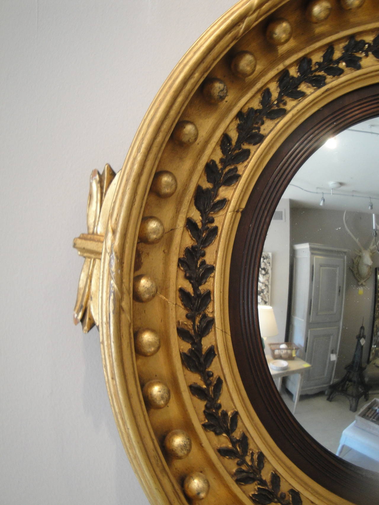 19th Century Regency Convex Mirror In Excellent Condition For Sale In Washington, DC