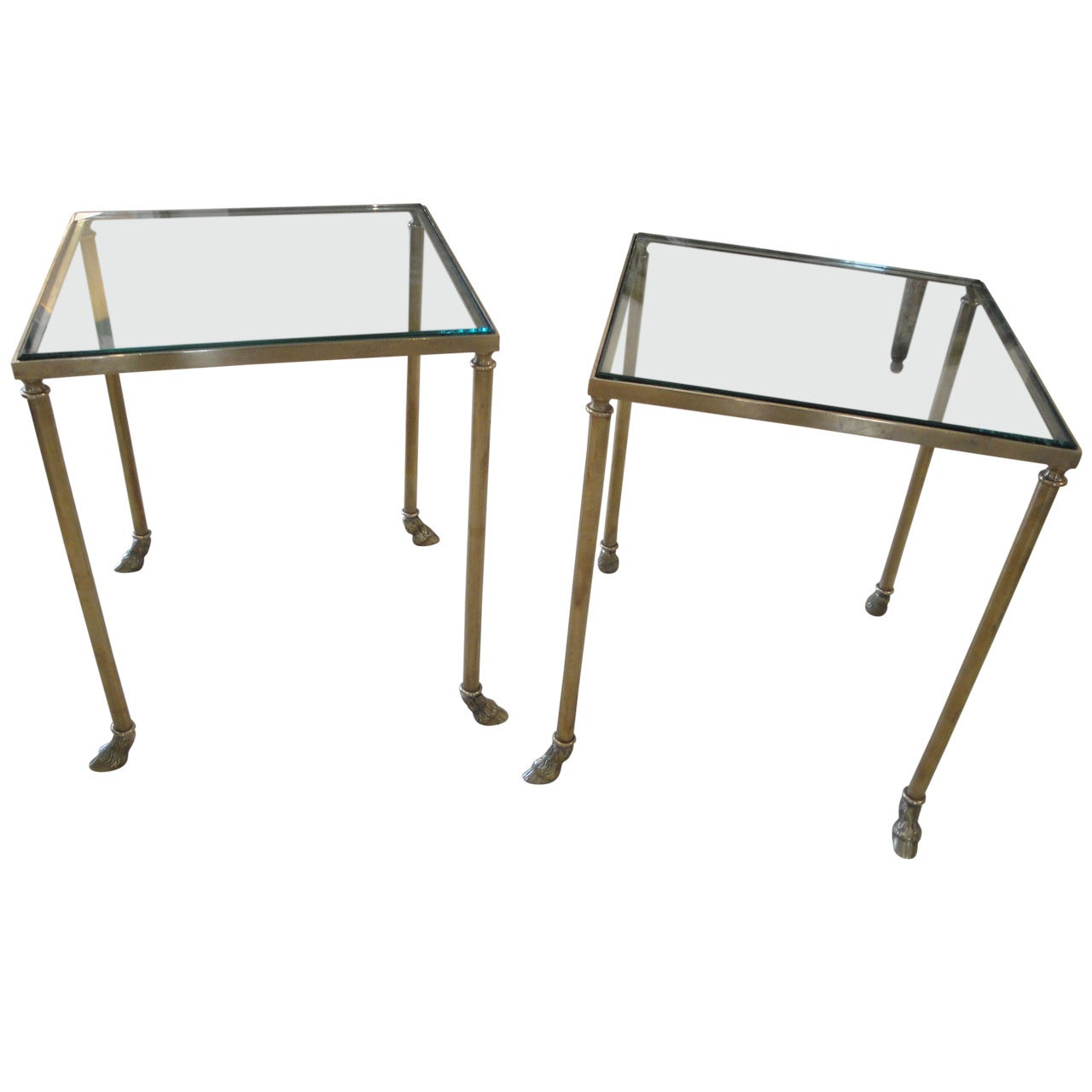 Pair of Brass Tables