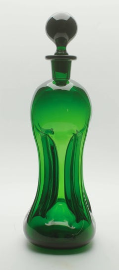 Holmegaard Dänisch Paar Jacob E. Bang Kluk Kluk Karaffen:: 1960er Jahre