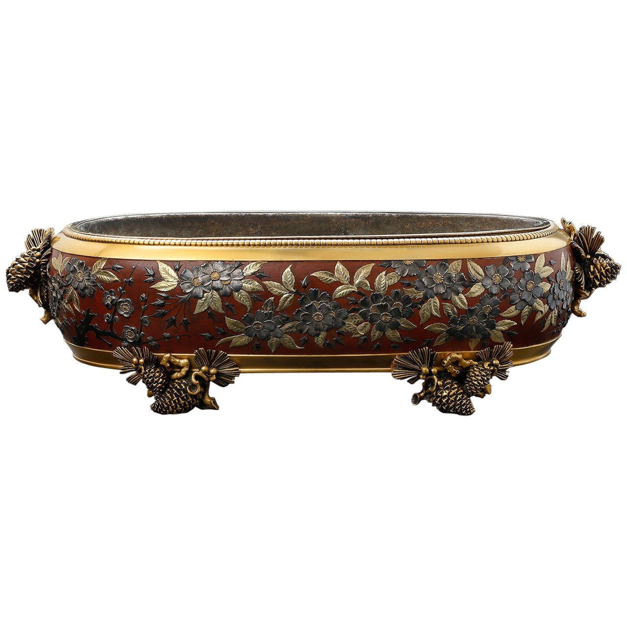 Exceptional Centerpiece by Émile Reiber, for the Firm of Christofle et Cie For Sale