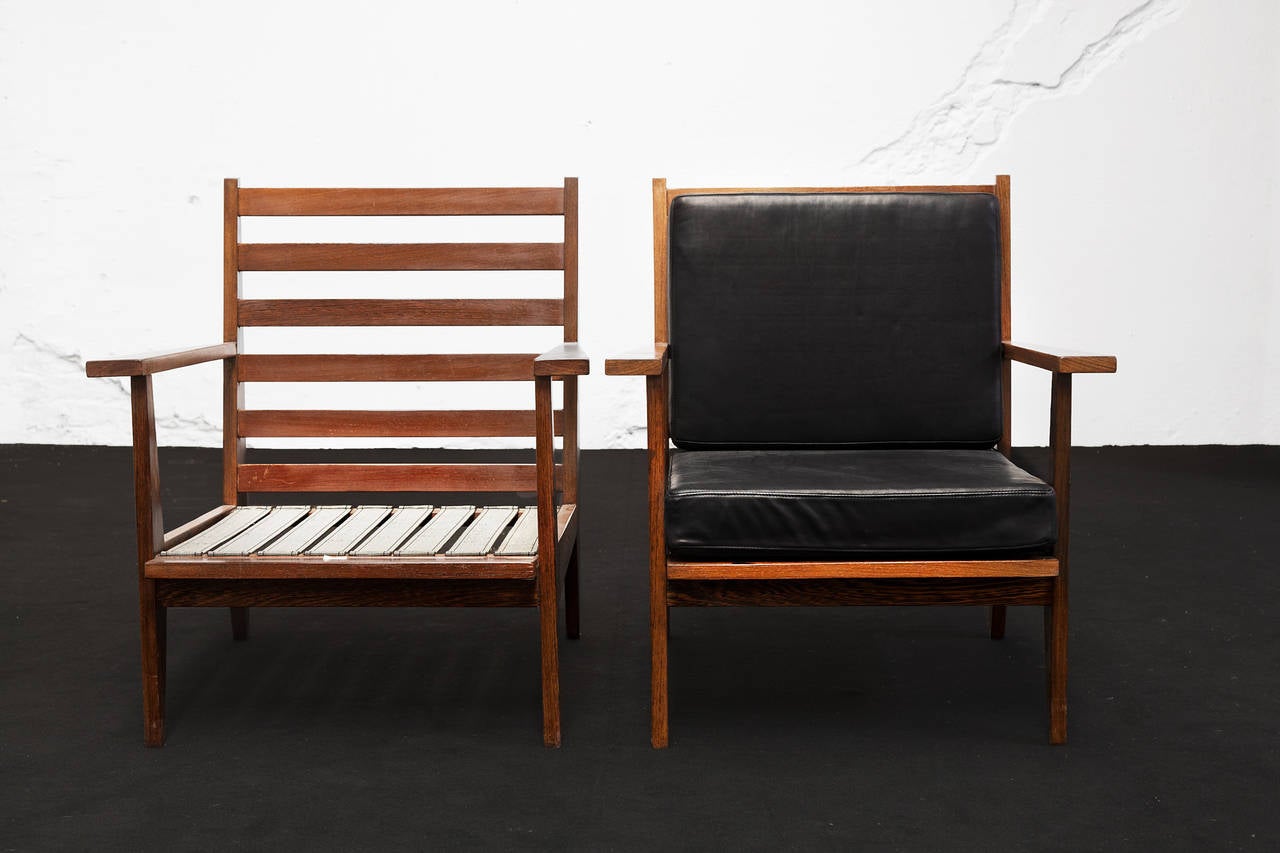 Beautiful pair of lounge/armchairs from the famous Belgian designer 